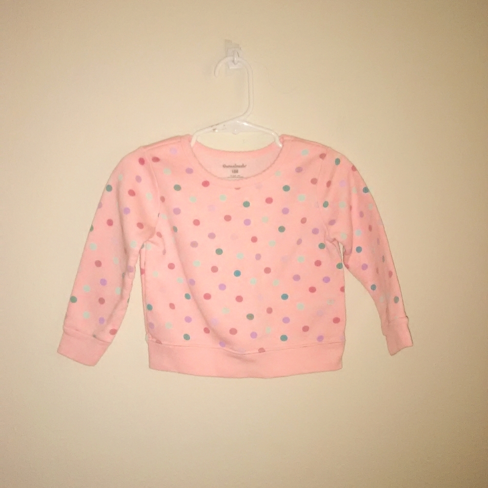 Garabimals baby girl polka dotted sweatshirt